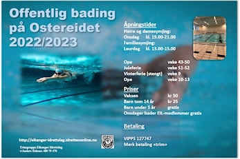 Bassenget er ope frå nyttår 2023!